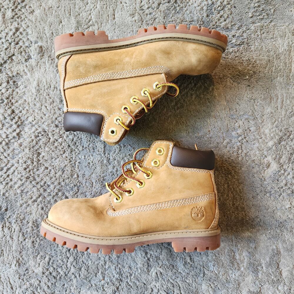 Timberland 6-Inch Premium Size 12 Waterproof Wheat Boots Toddler Wheat Nubuck